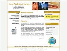 Tablet Screenshot of drrubinfootwellness.com